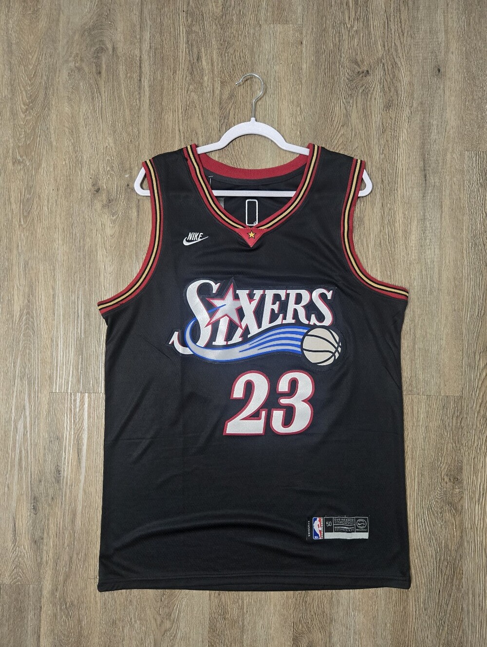 LEBRON JAMES Nike Black Philadelphia Sixers #23 Jersey LARGE